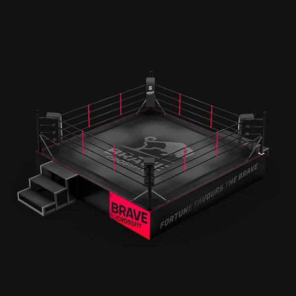 Boxing ring branding